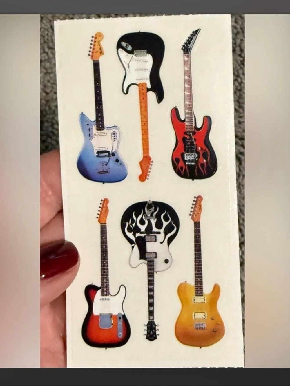 $3 MUSIC GUITAR STICKER SET $3 WHEN BUNDLED WITH 3 OR MORE ITEMS